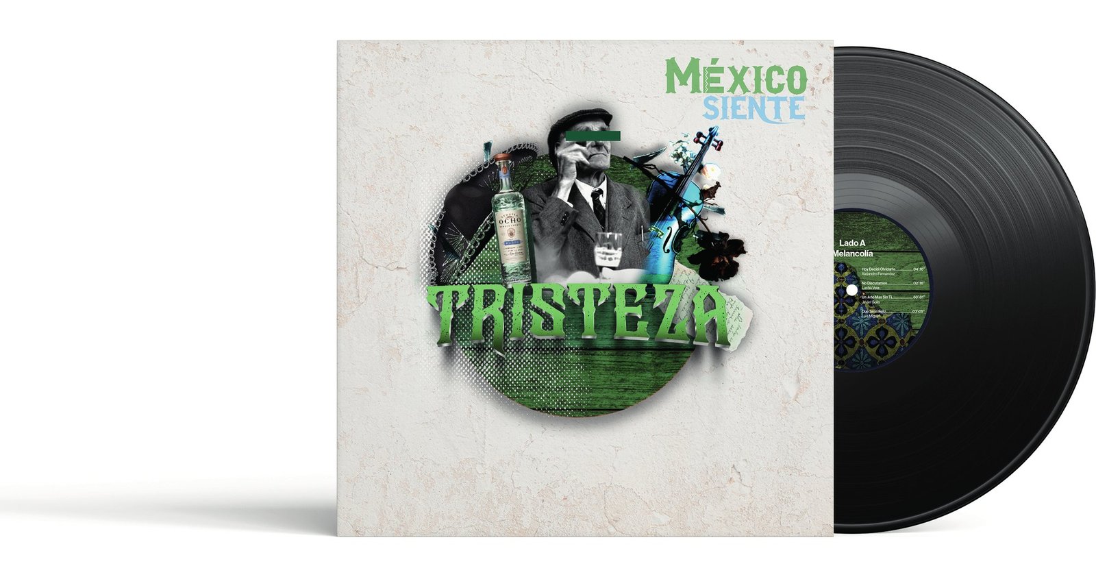 Mockup del vinilo Tristeza