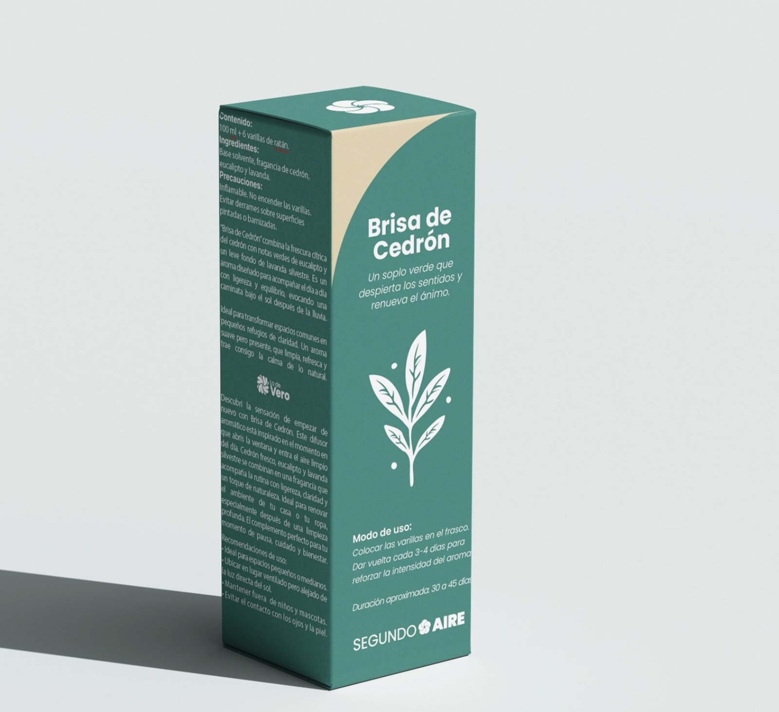 Caja del difusor con varillas